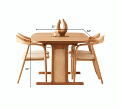 Gharaana Dining Set Harmony Wooden 6-Seater Dining Table Set