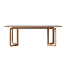 Gharaana Dining Set Leila Marble-Top Wooden Dining Table Set