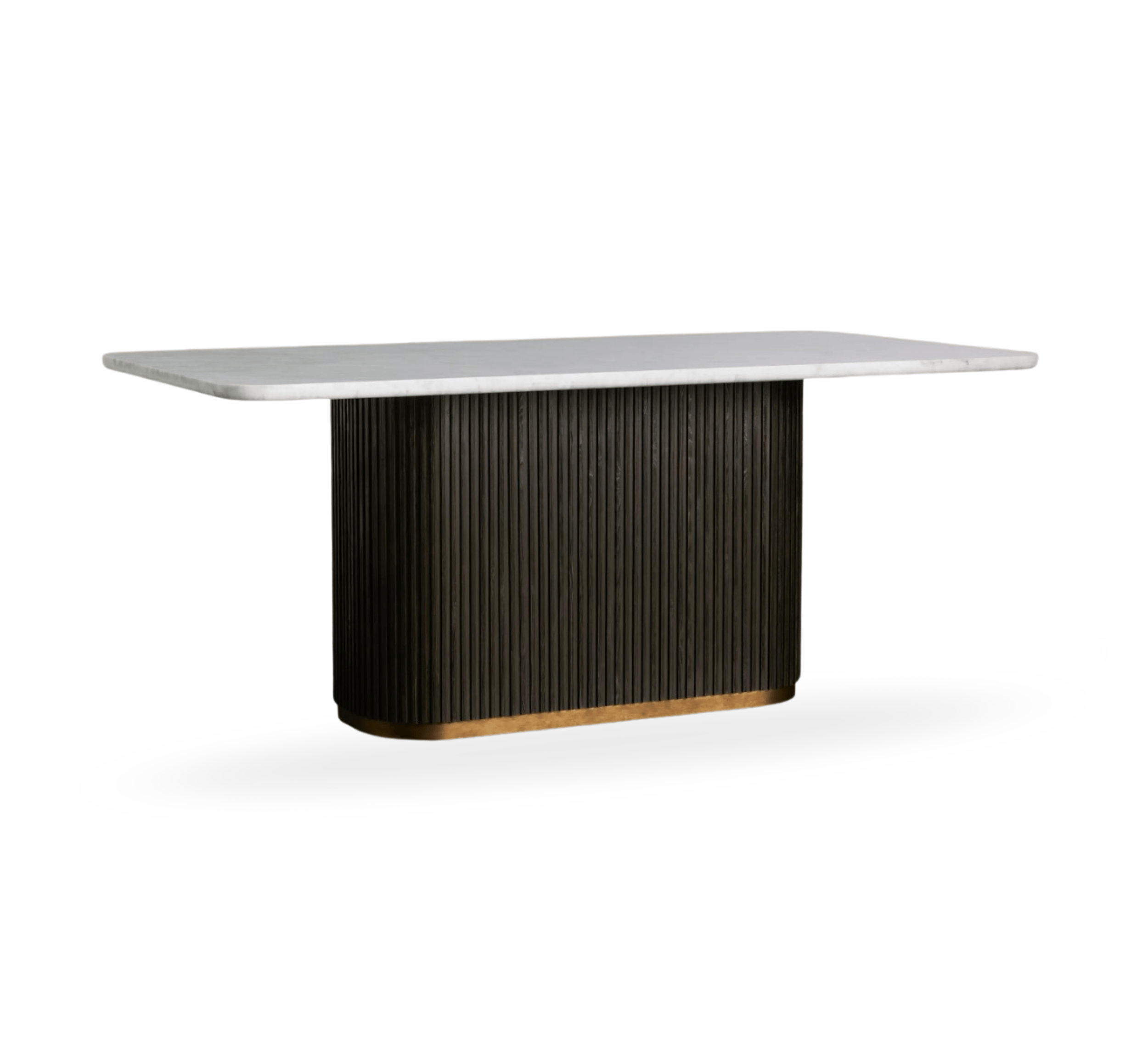 Gharaana Dining Set Opal Marble-Top Wooden Dining Table Set