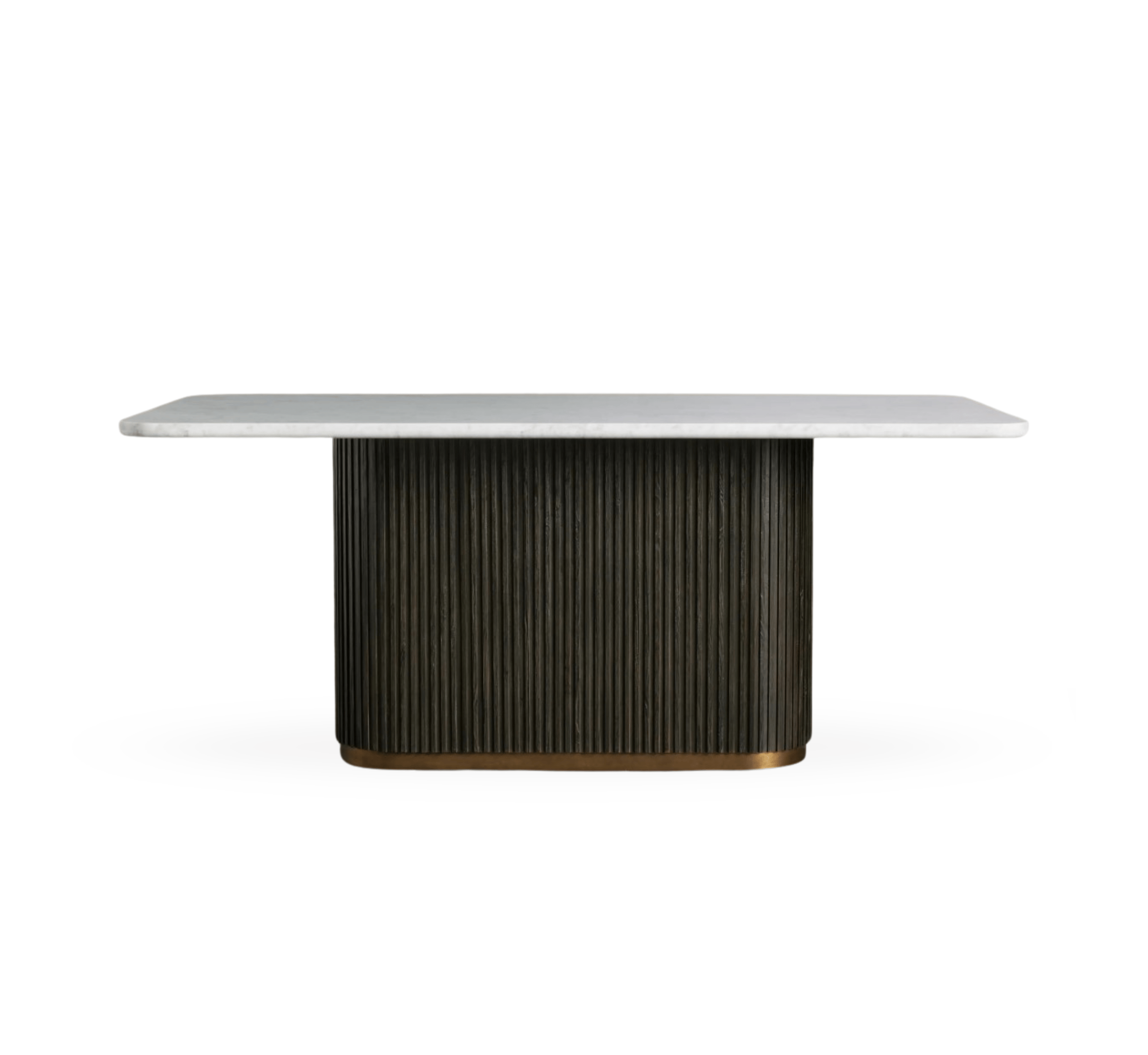 Gharaana Dining Set Opal Marble-Top Wooden Dining Table Set