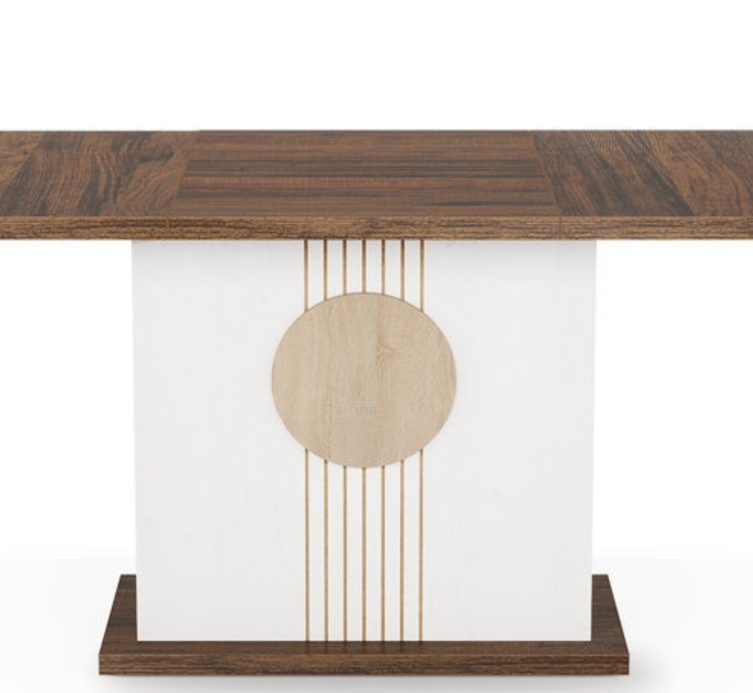 Gharaana Dining Set Sunburst Wooden Dining Table Set