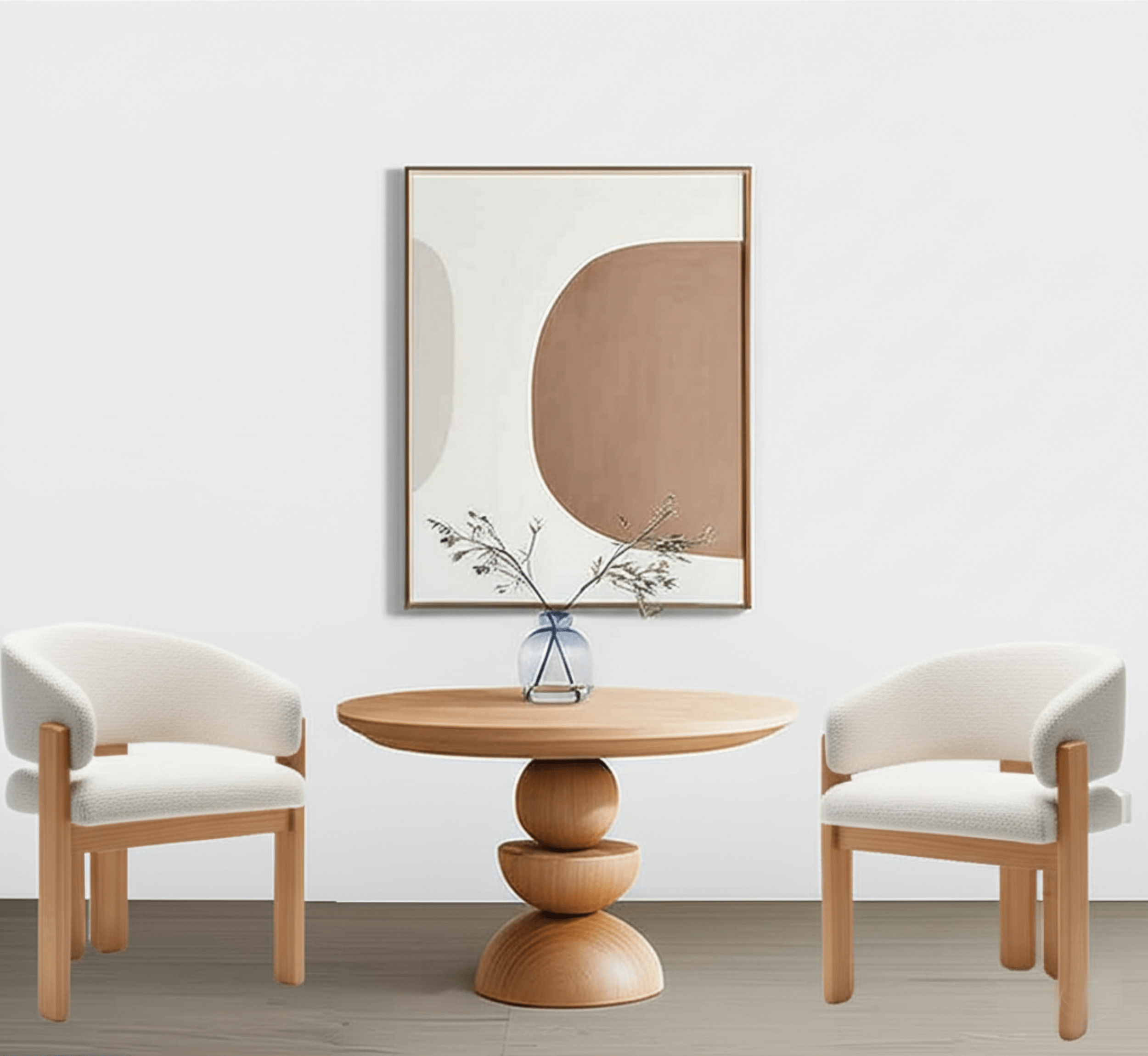 Gharaana Dining Set Tattva Round Wooden Dining Table Set