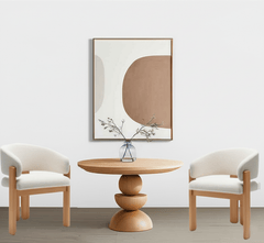 Gharaana Dining Set Tattva Round Wooden Dining Table Set