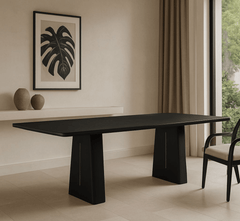 Zen Wooden Dining Table Set with chairs - Dining Set - Gharaana