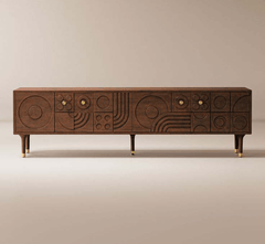 Gharaana Entertainment Centers & TV Stands Aks Wooden 6FT TV Console