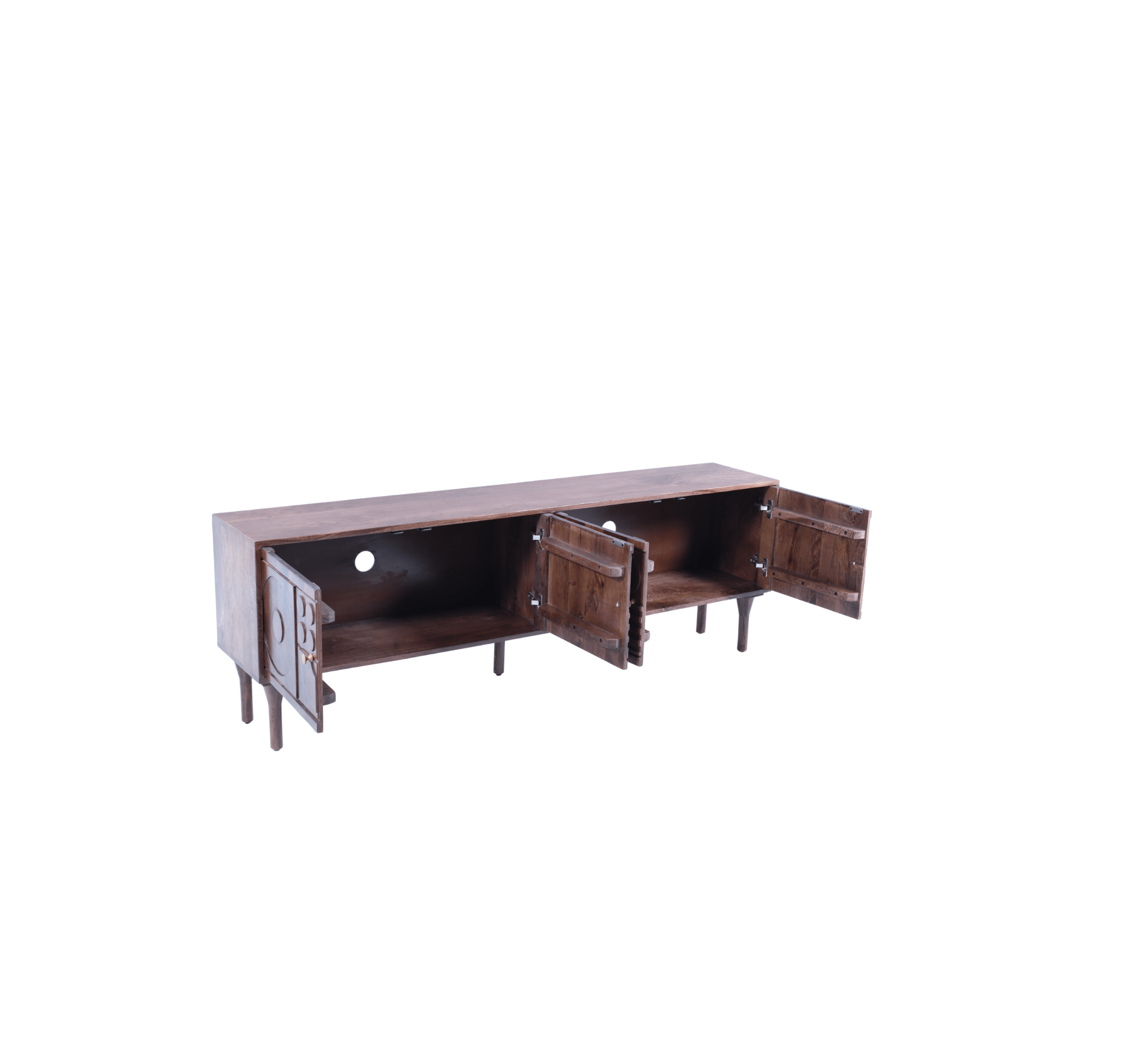 Gharaana Entertainment Centers & TV Stands Aks Wooden 6FT TV Console