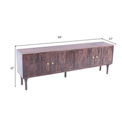 Gharaana Entertainment Centers & TV Stands Aks Wooden 6FT TV Console