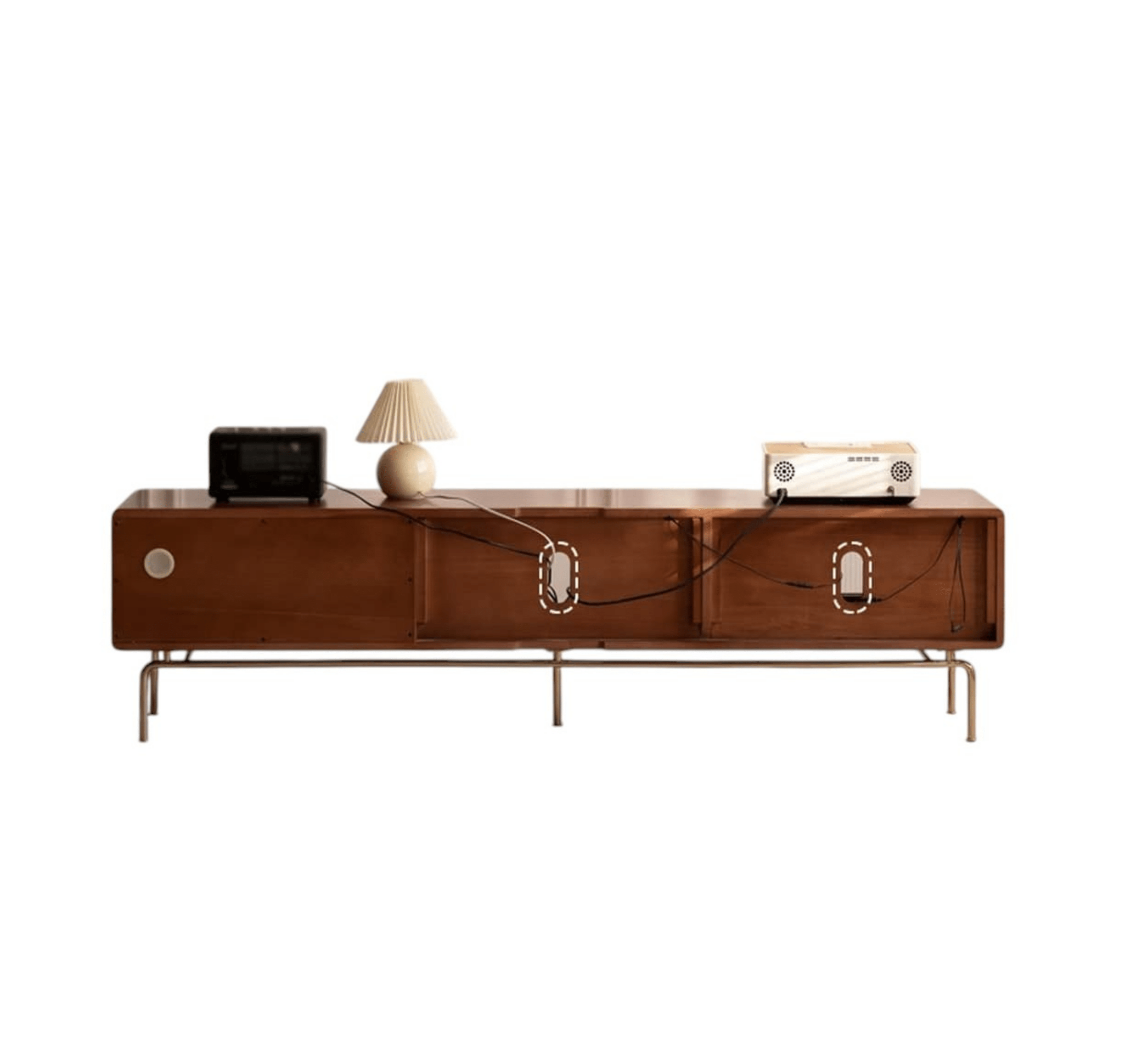 Gharaana Entertainment Centers & TV Stands Lara Wooden 6FT TV Console