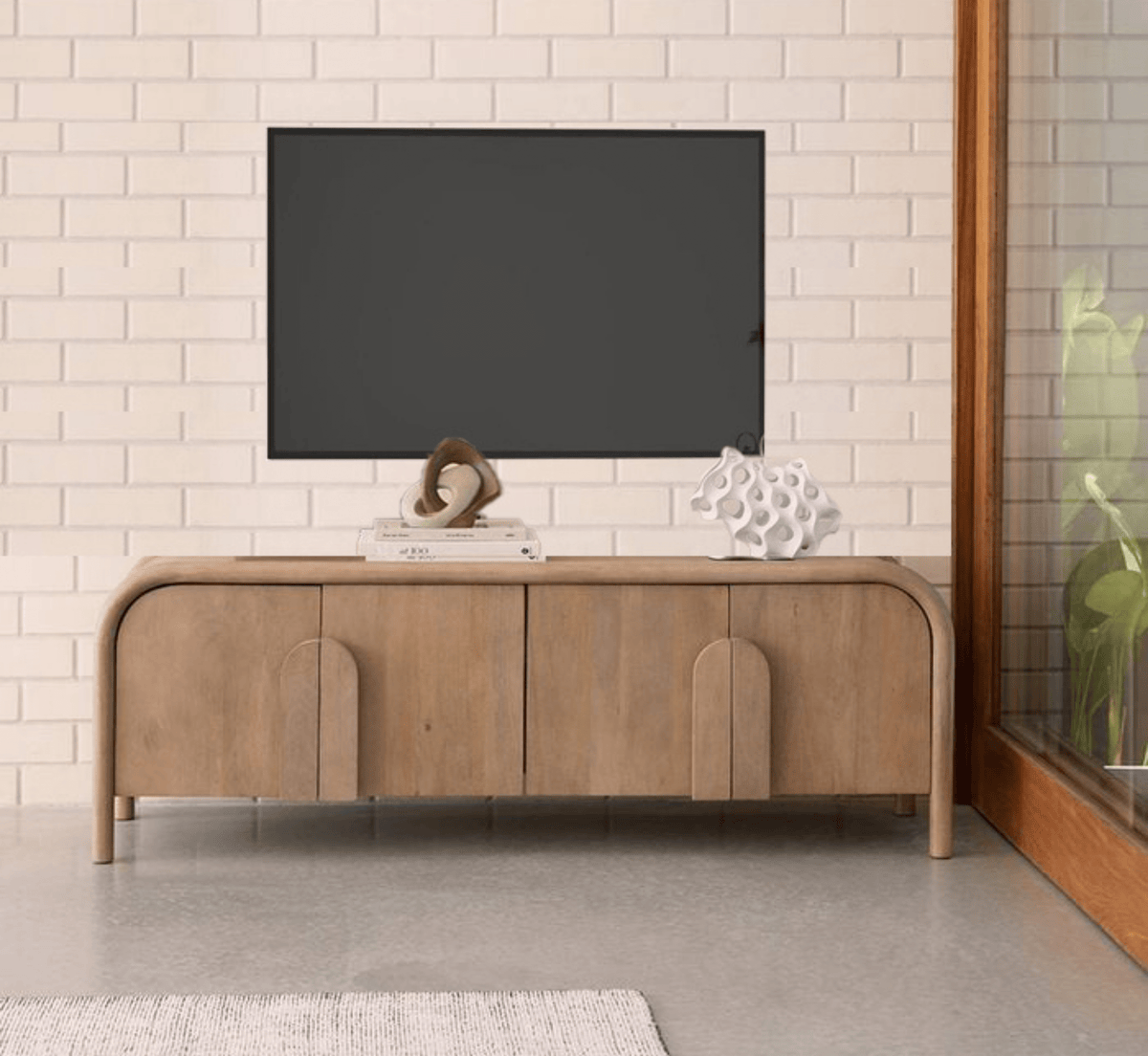 Gharaana Entertainment Centers & TV Stands Leila Wooden 6FT TV Console