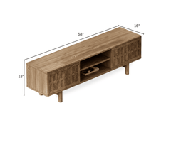 Navya Wooden 6FT TV Console - Entertainment Centers & TV Stands - Gharaana