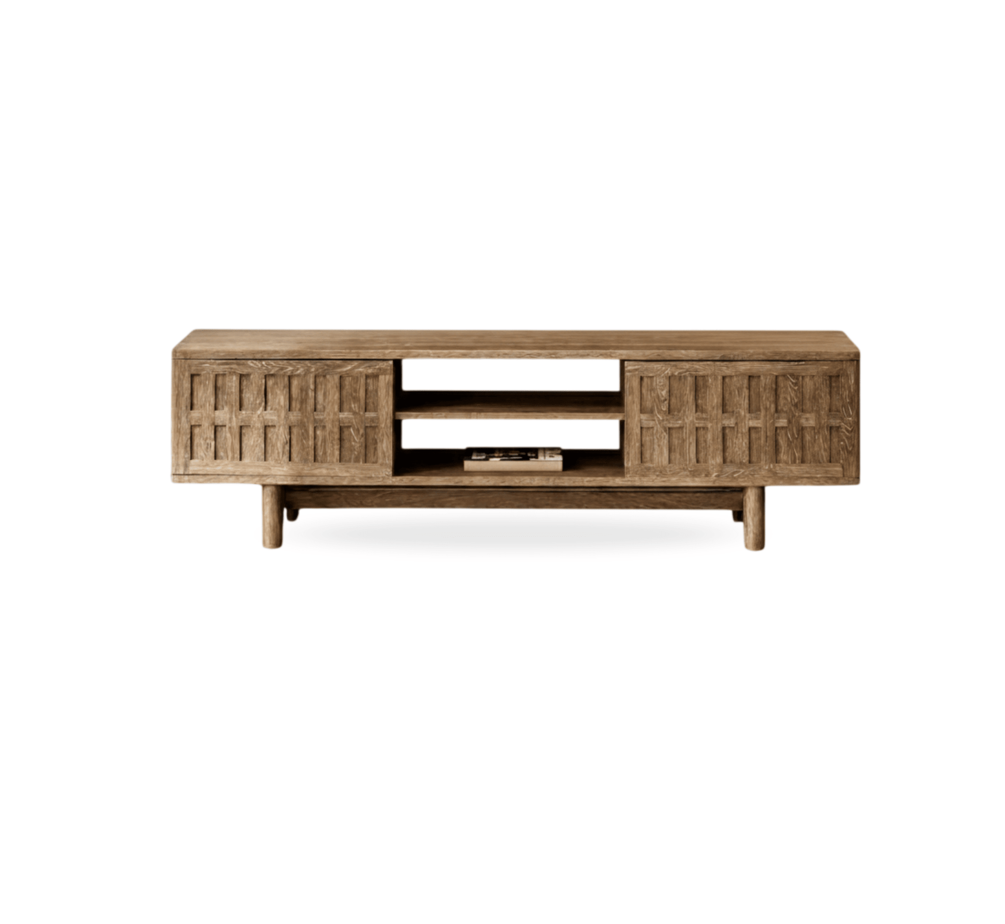 Navya Wooden 6FT TV Console - Entertainment Centers & TV Stands - Gharaana