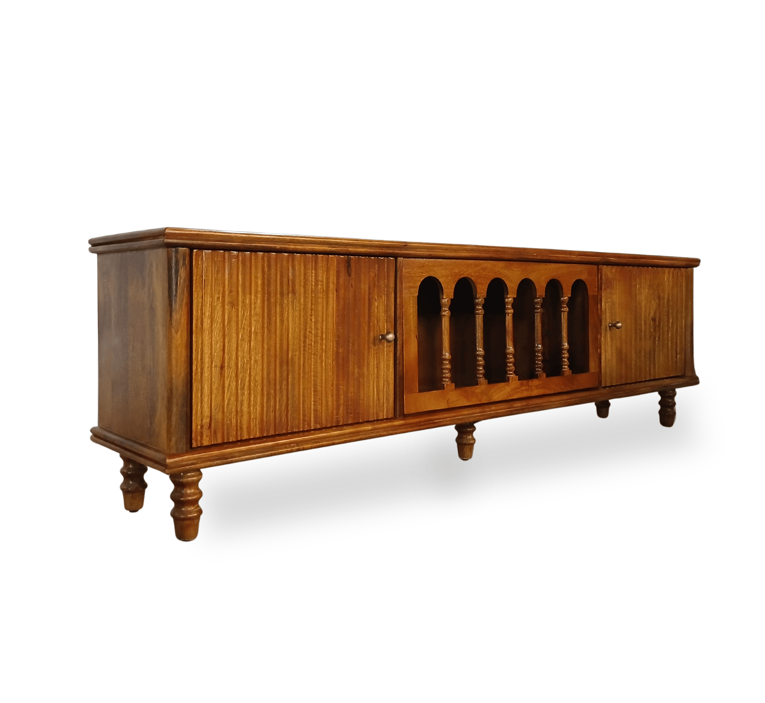 Gharaana Entertainment Centers & TV Stands Ser Wooden 6FT TV Console