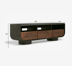Gharaana Entertainment Centers & TV Stands Vianaar Wooden 6FT TV Console