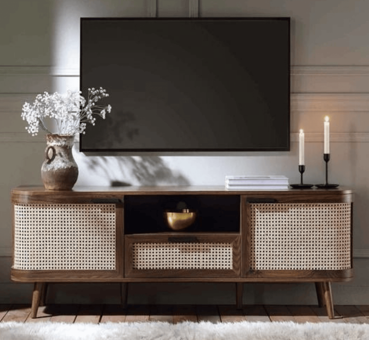 Gharaana Entertainment Centers & TV Stands Vyut Wooden 6FT TV Console