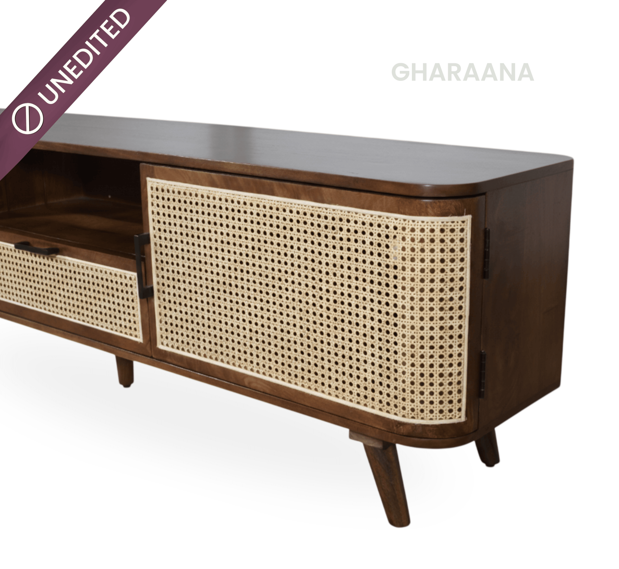 Vyut Wooden 6FT TV Console - Entertainment Centers & TV Stands - Gharaana