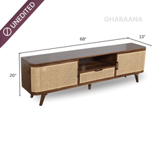 Vyut Wooden 6FT TV Console - Entertainment Centers & TV Stands - Gharaana