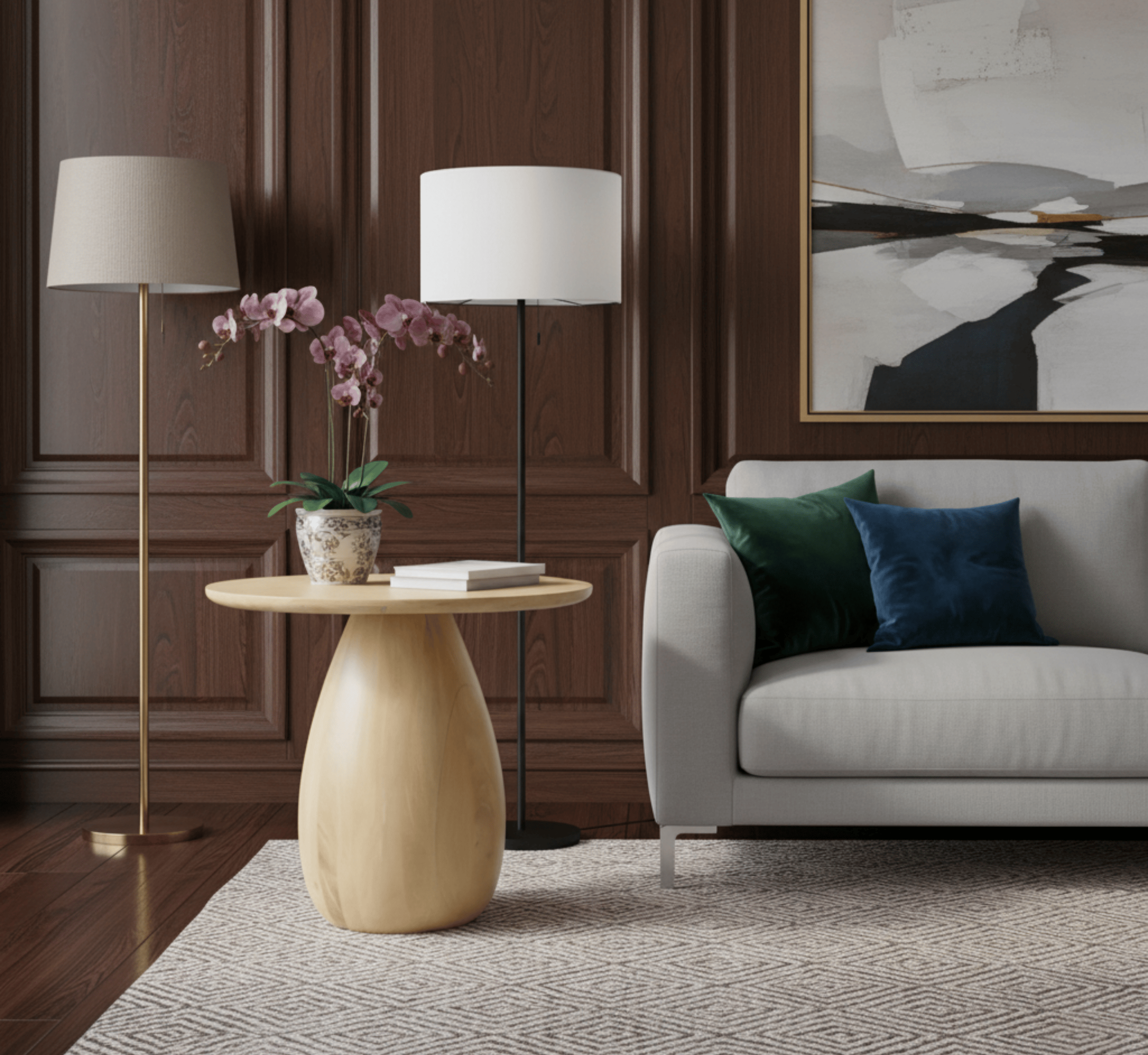 Gharaana.in Side Tables Akira Wooden Side Table