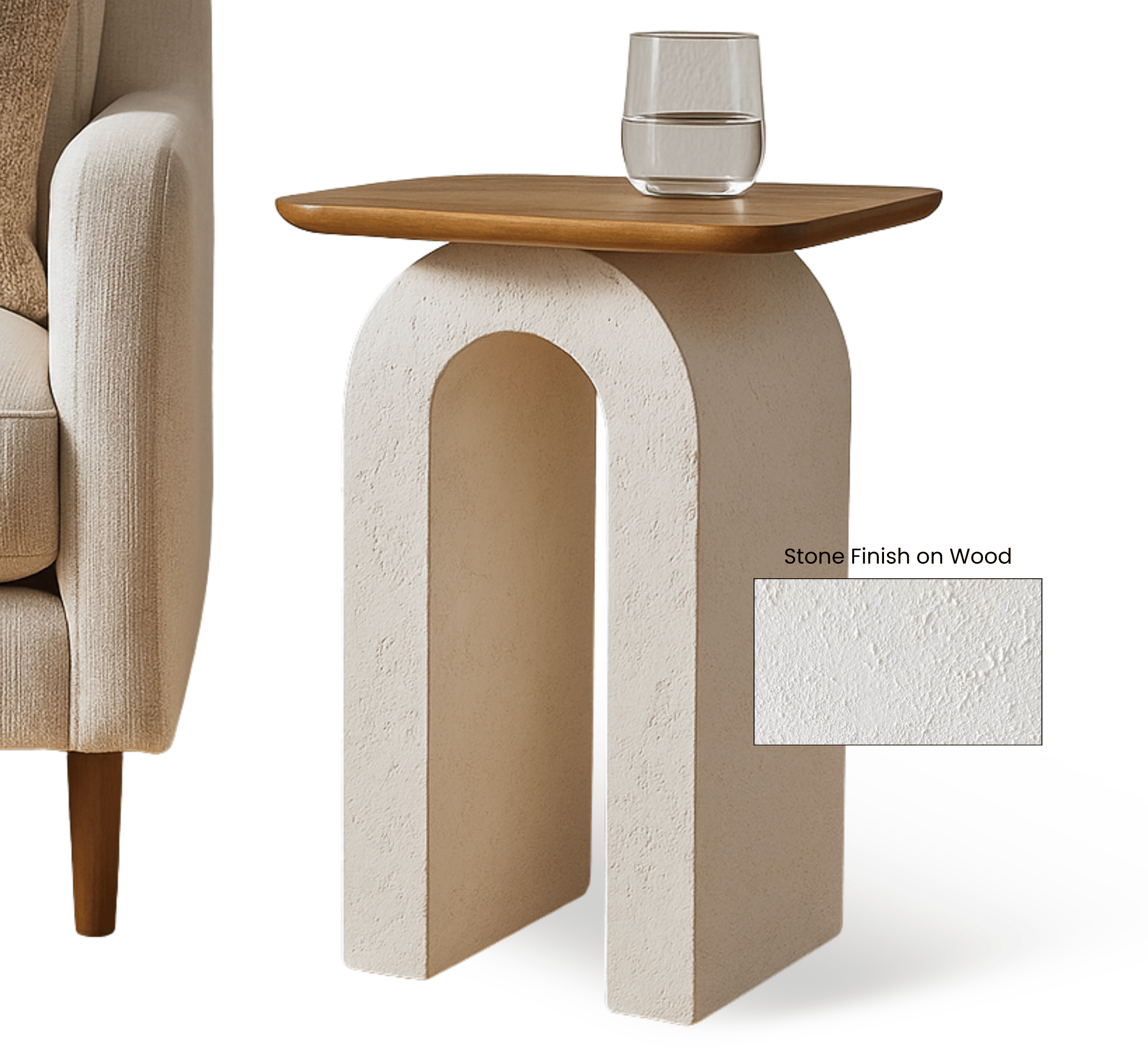 Gharaana.in Side Tables Vaayu Wooden Side Table