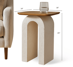 Gharaana.in Side Tables Vaayu Wooden Side Table