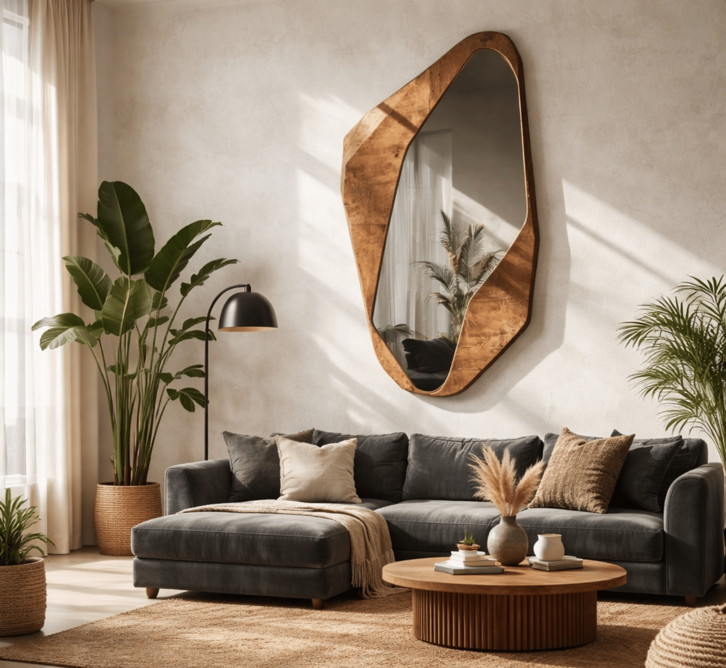 Gharaana Mirrors Andreas Abstract Wall Mirror