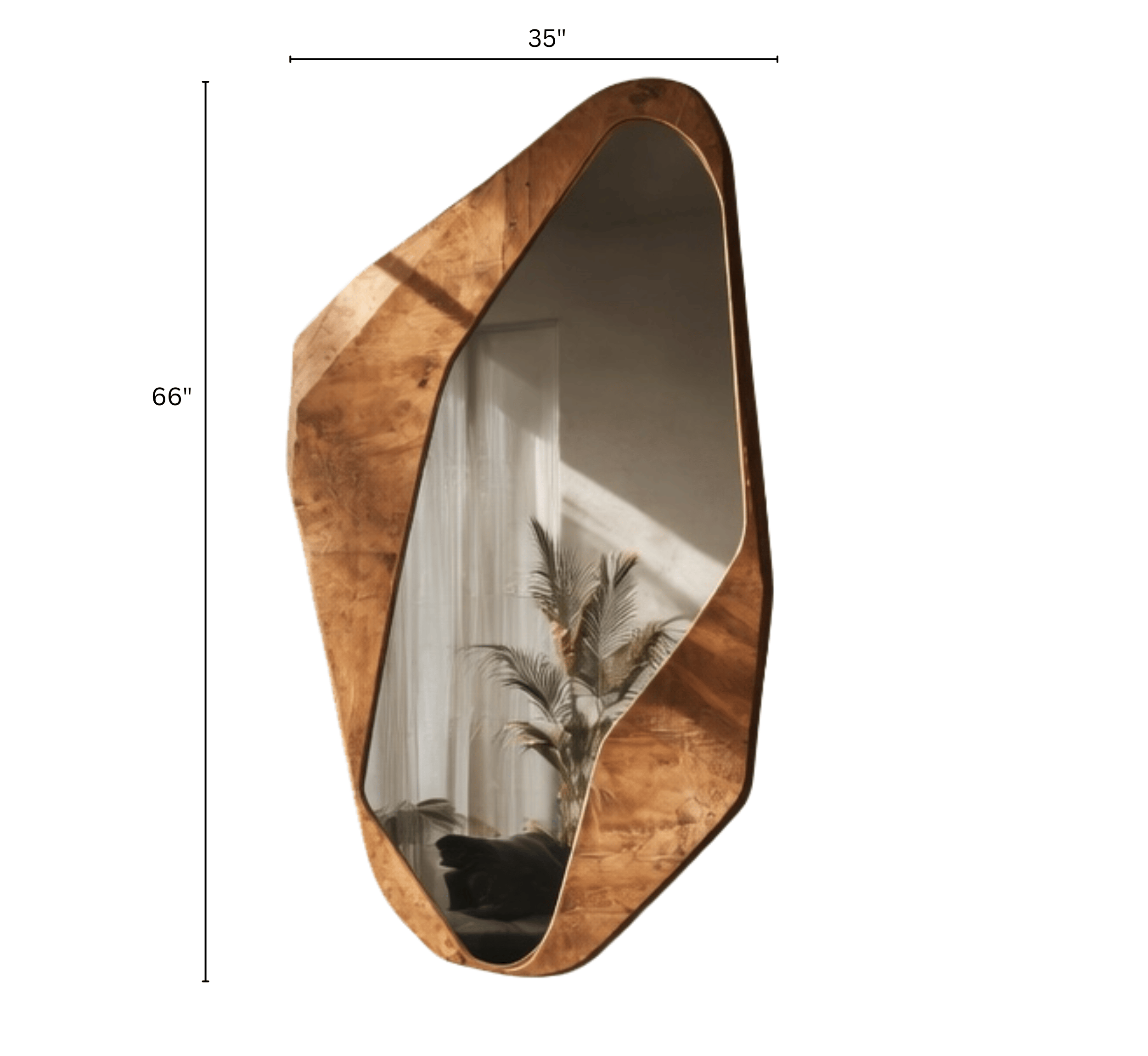 Gharaana Mirrors Andreas Abstract Wall Mirror