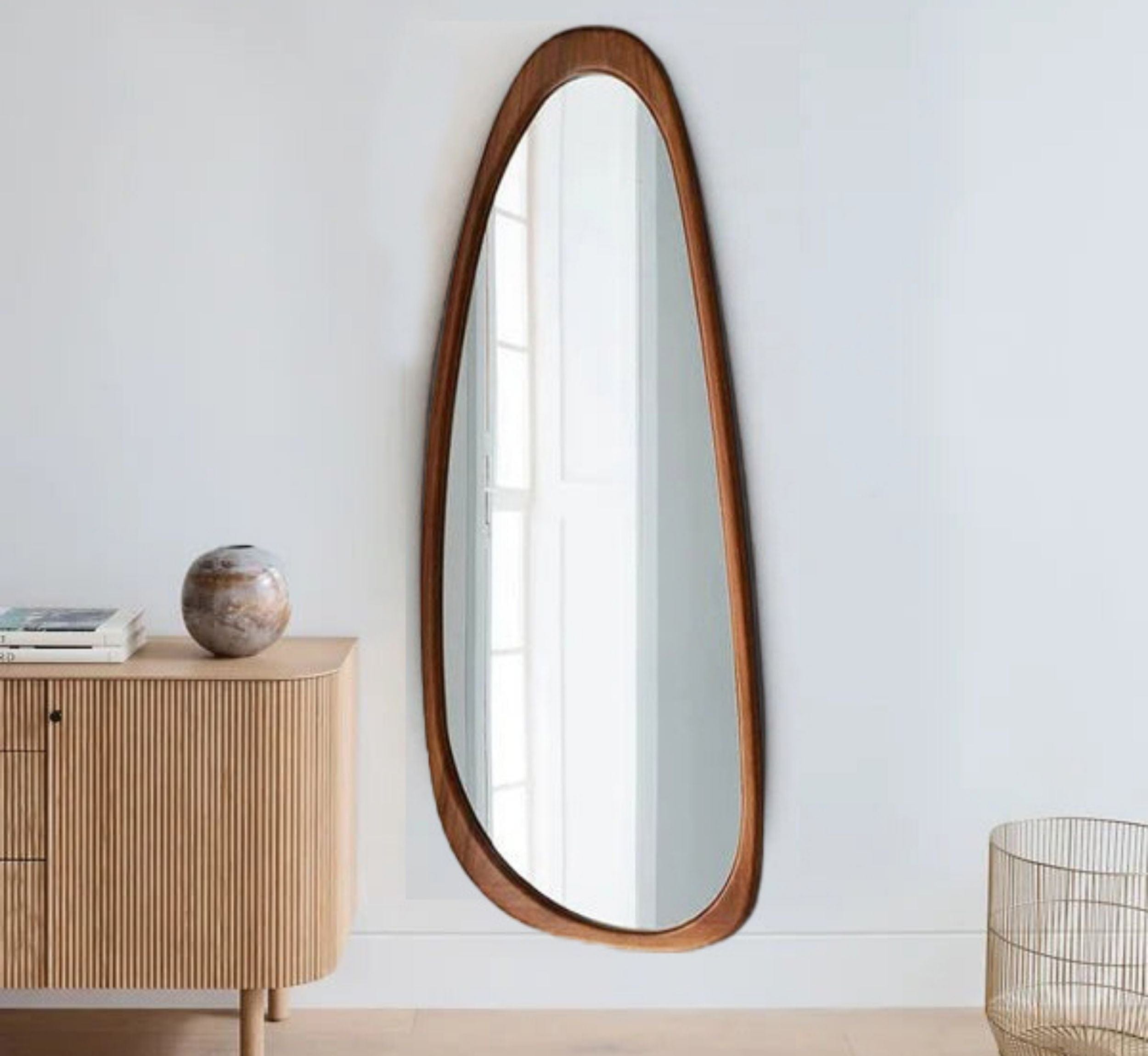Gharaana Mirrors Arth Wooden 5.5FT Floor Mirror