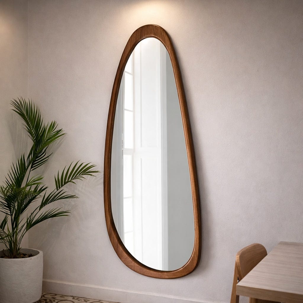 Arth Wooden 5.5FT Floor Mirror - Mirrors - Gharaana