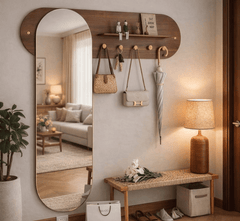 Gharaana Mirrors Busa Wooden Full-Length Mirror