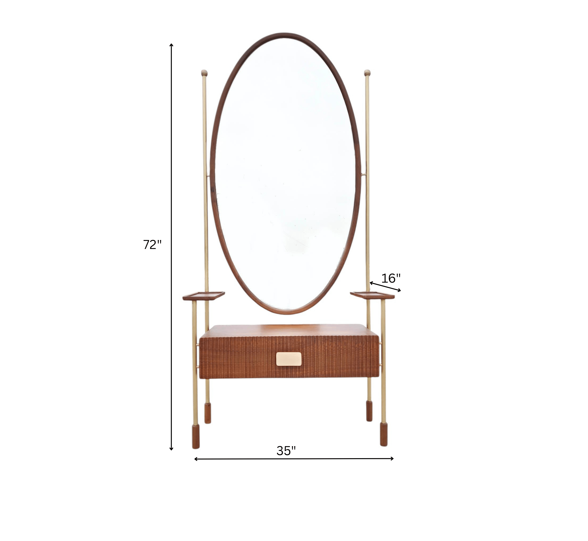 Gharaana Mirrors Essentia 6FT Dressing Mirror