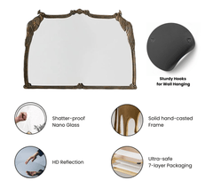 Gharaana Mirrors Imbibe Hand-casted Wall Mirror