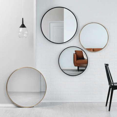 Gharaana Mirrors Kirk 24" Metal Wall Mirror
