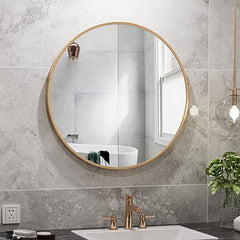 Gharaana Mirrors Kirk 24" Metal Wall Mirror