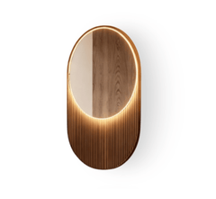 Gharaana Mirrors Kiva 62" Fluting Wall Mirror