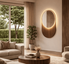 Gharaana Mirrors Kiva 62" Fluting Wall Mirror