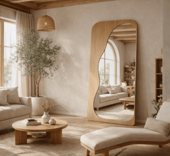 Gharaana Mirrors Olivia Wooden 6FT Floor Mirror