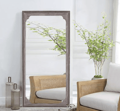 Gharaana Mirrors Pravesh Wooden Full-Length Mirror