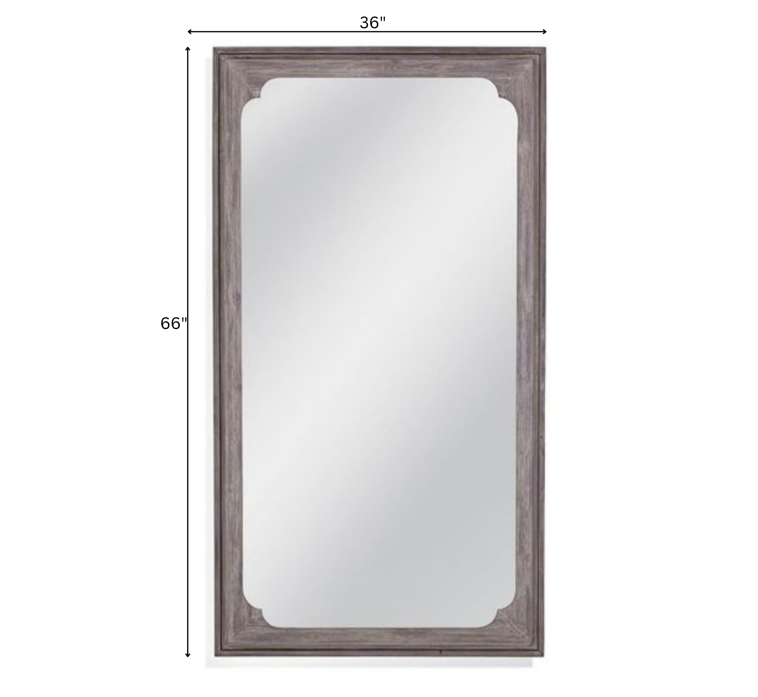 Gharaana Mirrors Pravesh Wooden Full-Length Mirror