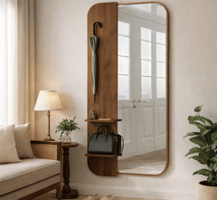 Gharaana Mirrors Solitano Wooden Full-Length Mirror