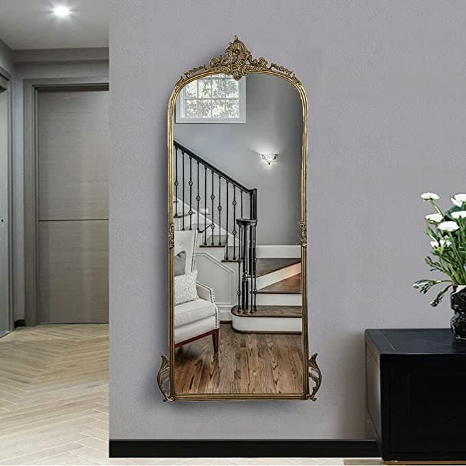 Gharaana Mirrors Victorian Arched Full-length Mirror