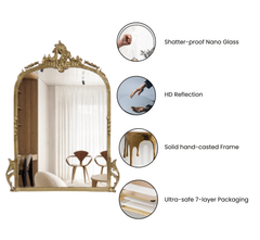 Gharaana Mirrors Victorian Arched Wall Mirror