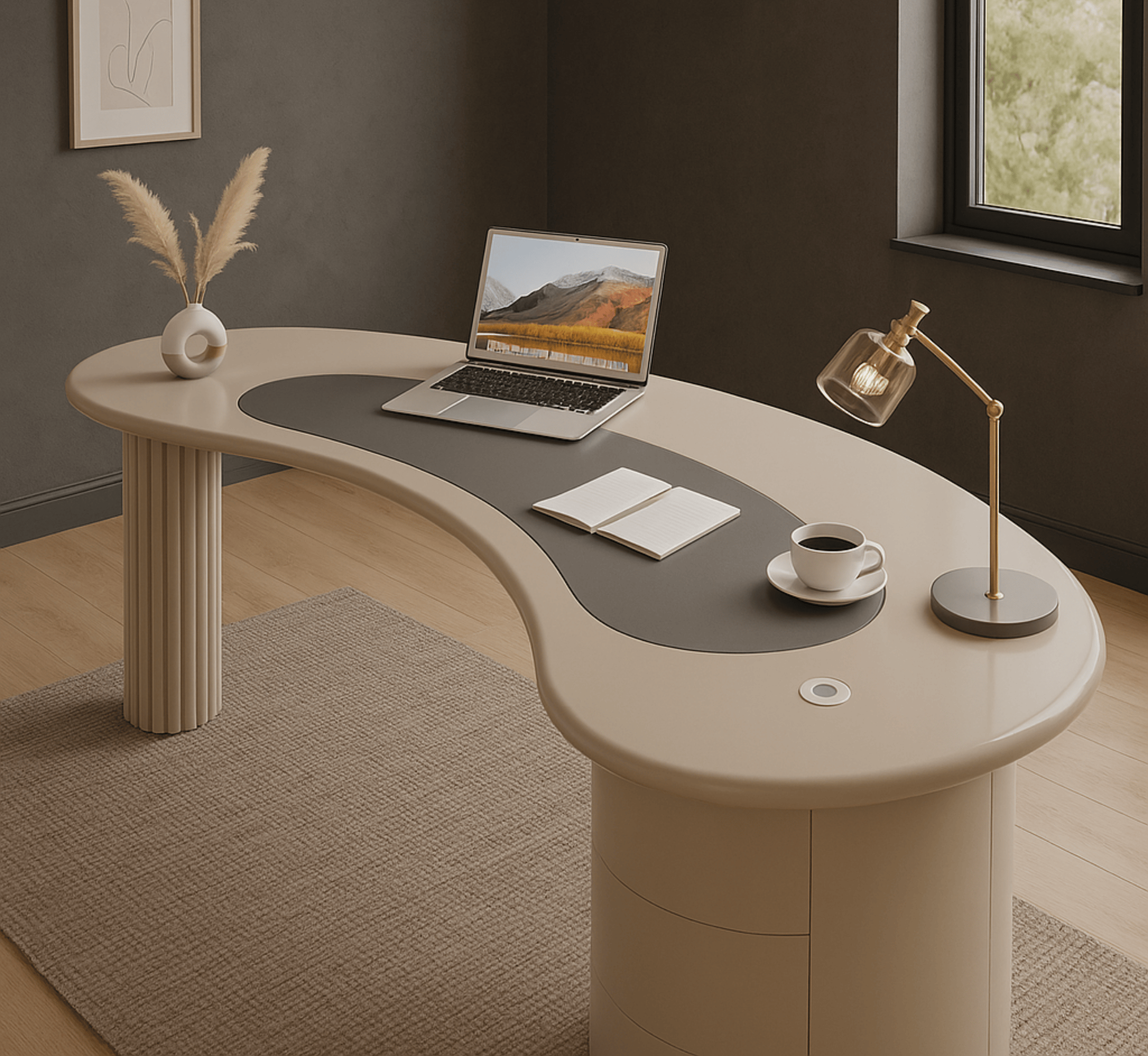 Gharaana Office Desk Alia Wooden Office Desk
