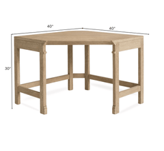 Gharaana Office Desk Arc Wooden Workstation Desk