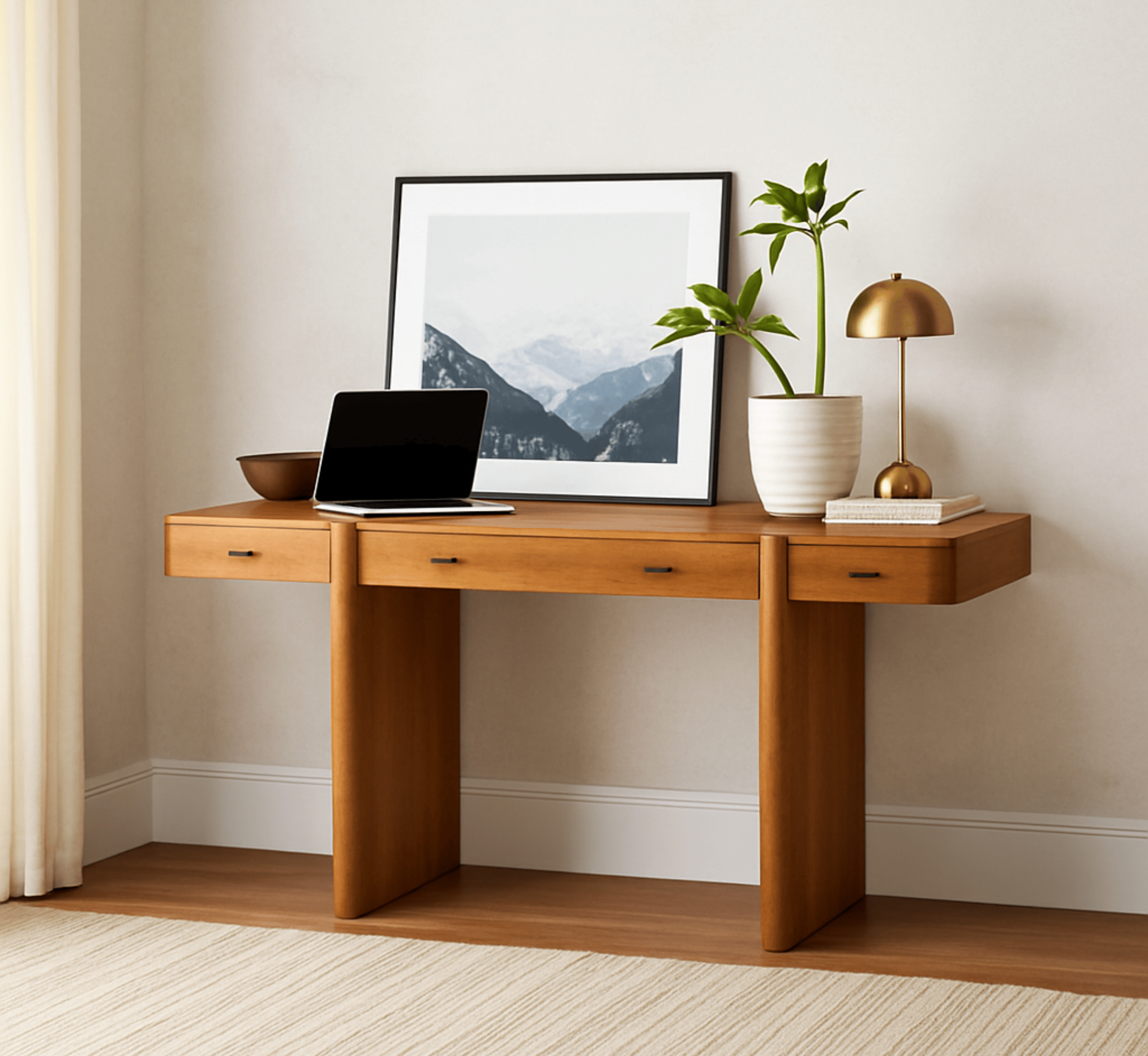 Gharaana Office Desk Craft Wooden Office Desk