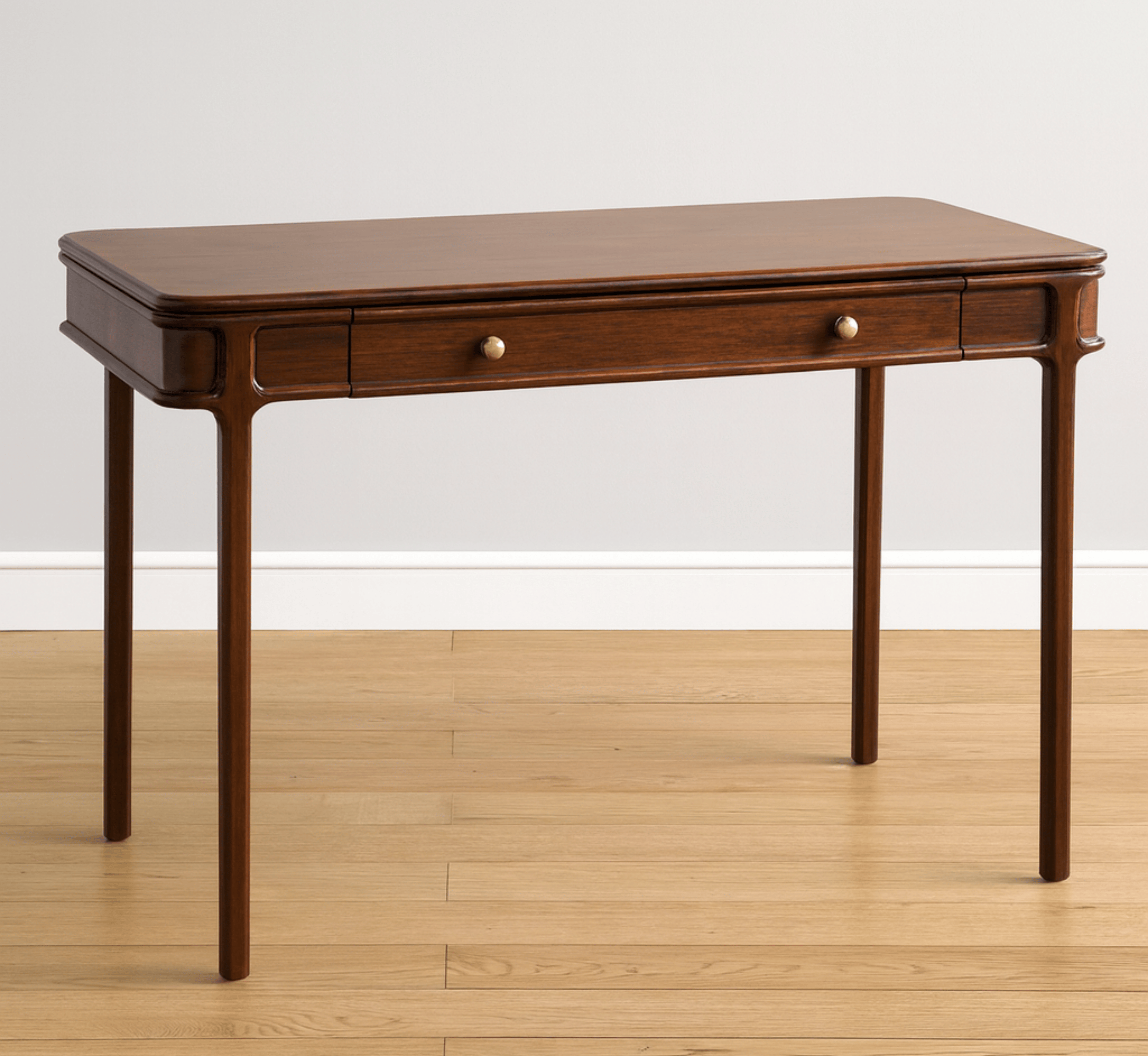 Gharaana Office Desk Edge Wooden Workstation Desk