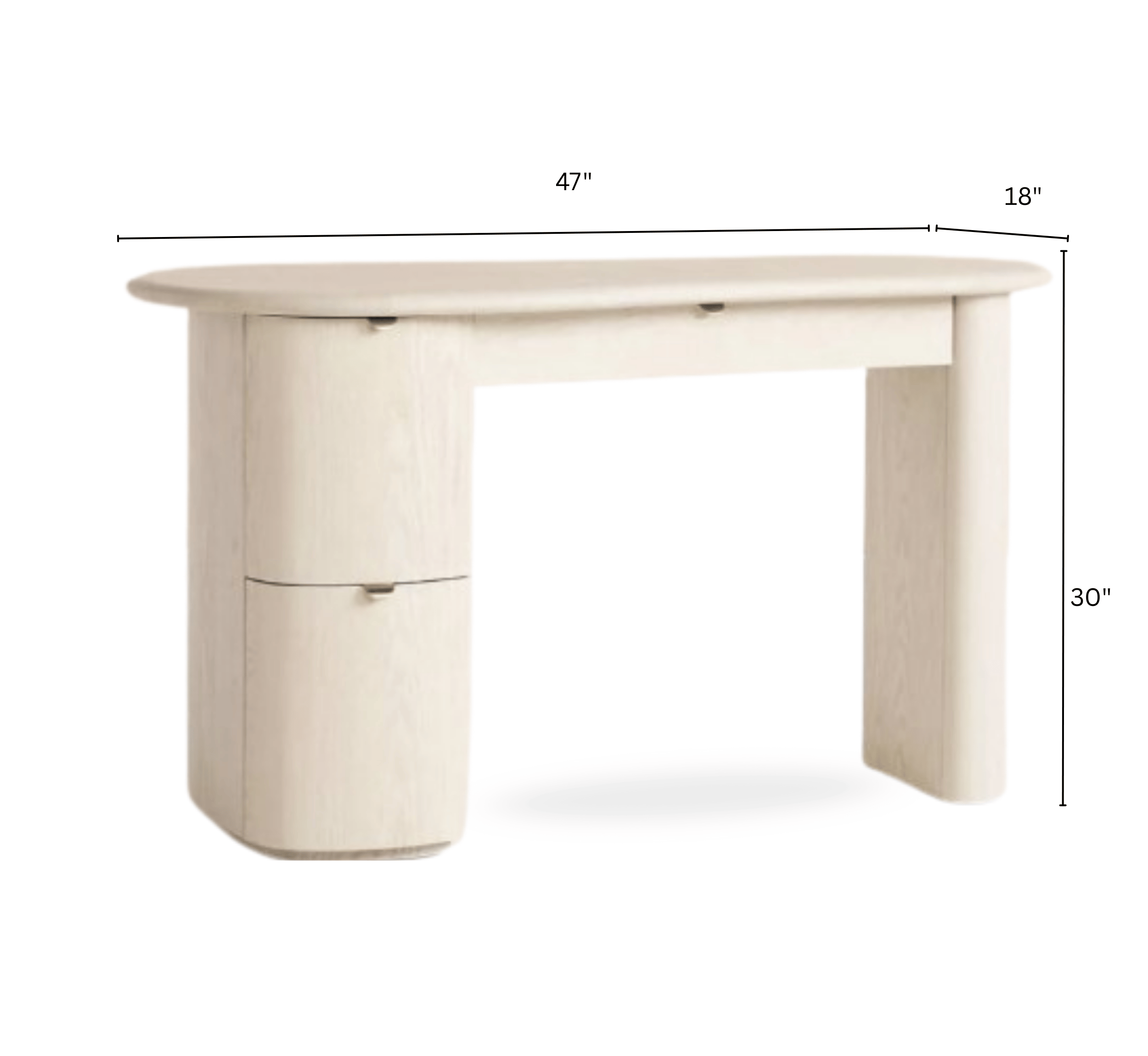 Gharaana Office Desk Leyah Wooden Office Desk