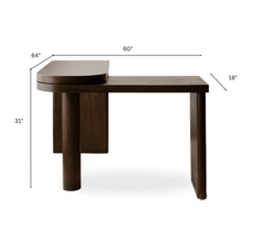 Prime Wooden Workstation Desk - Office Desk - Gharaana