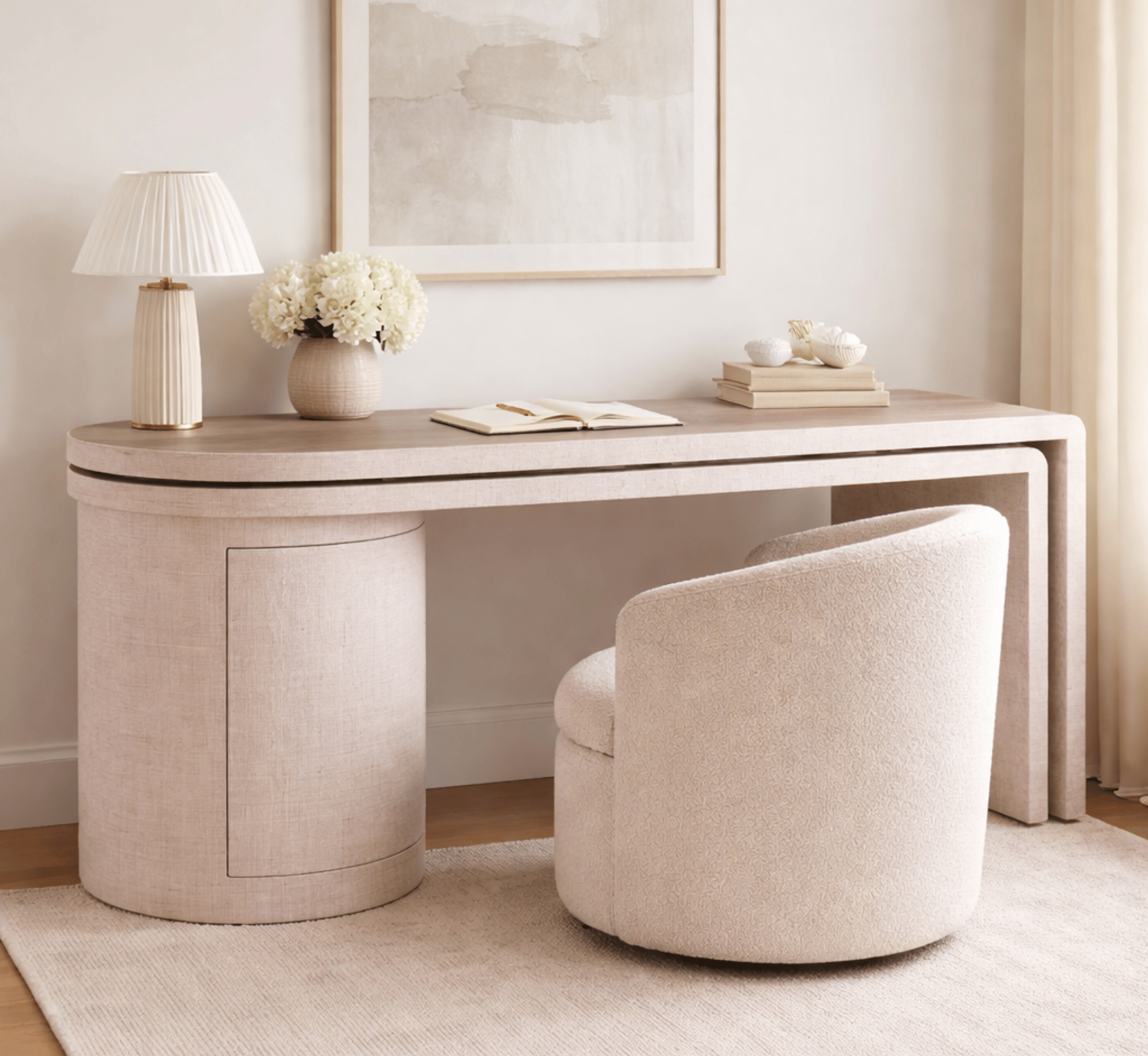 Gharaana Office Desk Rose Wooden Office Desk