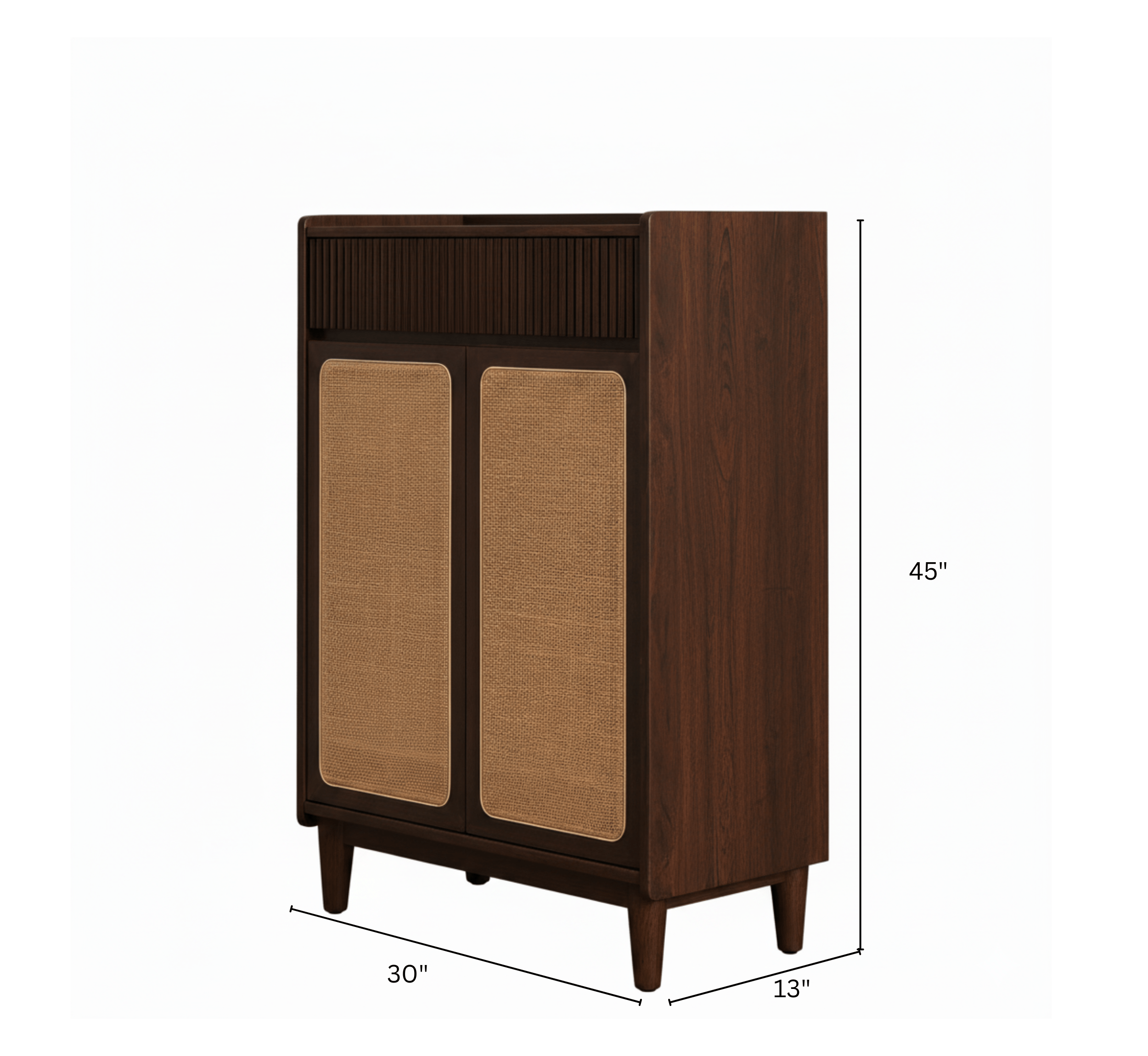 Gharaana Shoe Racks Helen Wooden Full Size Shoe Cabinet