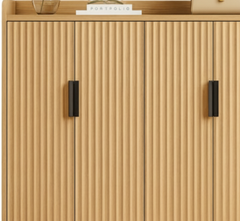 Gharaana Shoe Racks Isharya Wooden Full Size Shoe Cabinet