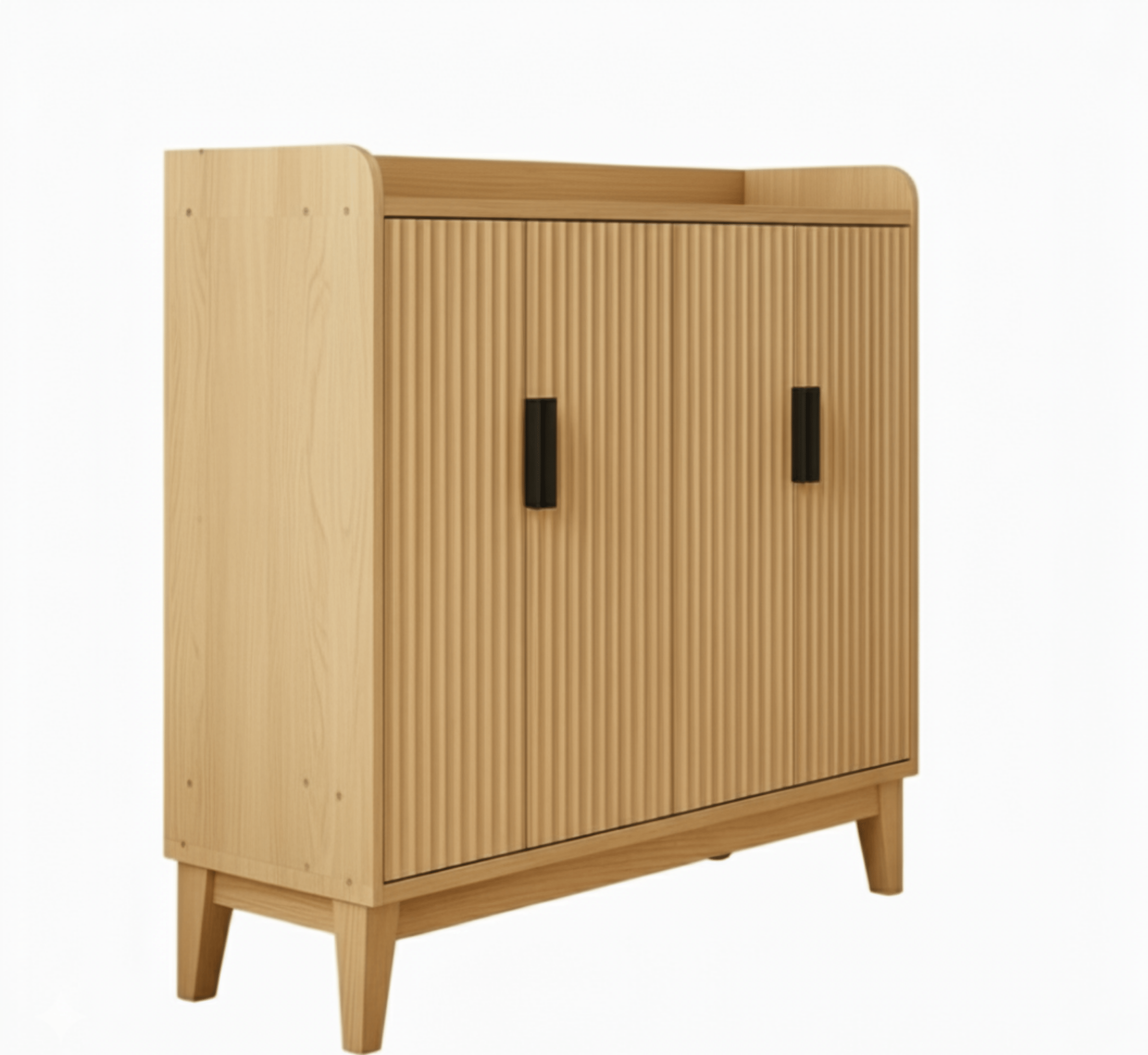 Gharaana Shoe Racks Isharya Wooden Full Size Shoe Cabinet